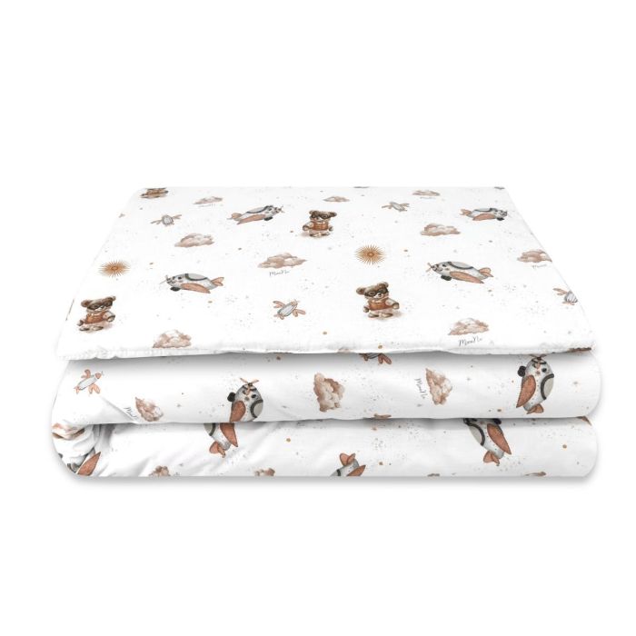 Võrevoodi voodipesukomplekt  80x70cm "AVIATORT TEDDY beige" 