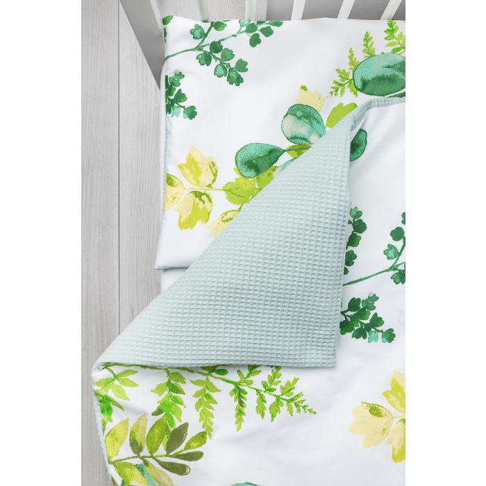 Beebi voodipesu 100x135 "Waffle in green" 