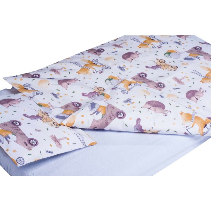 Võrevoodi voodipesukomplekt  80x70cm "The racers" 