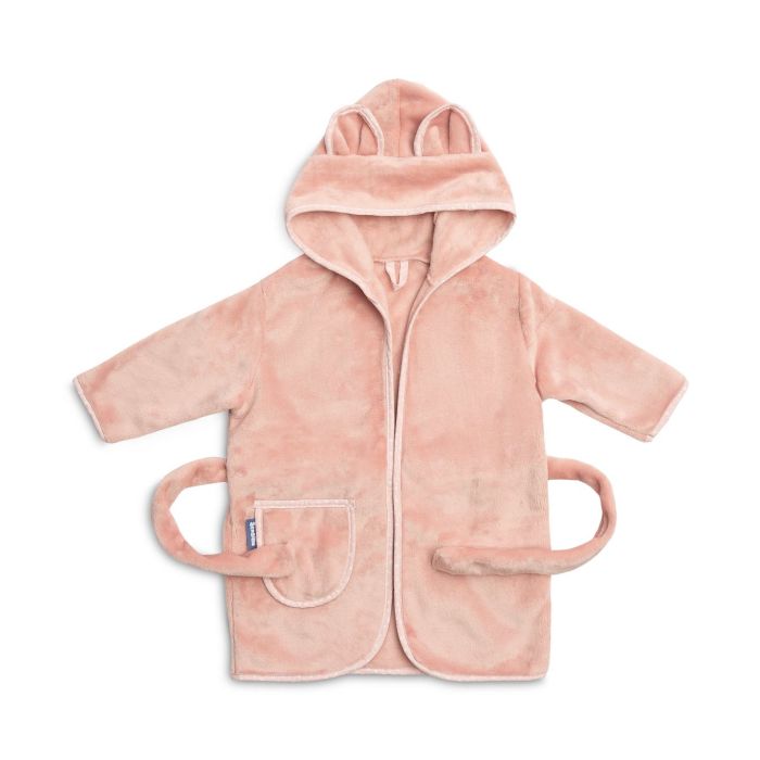 Beebide hommikumantel "Bear pale pink" 