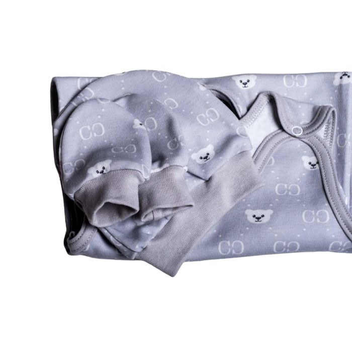 Komplekt vastsündinule 5-e osaline "Bear glamour grey" 