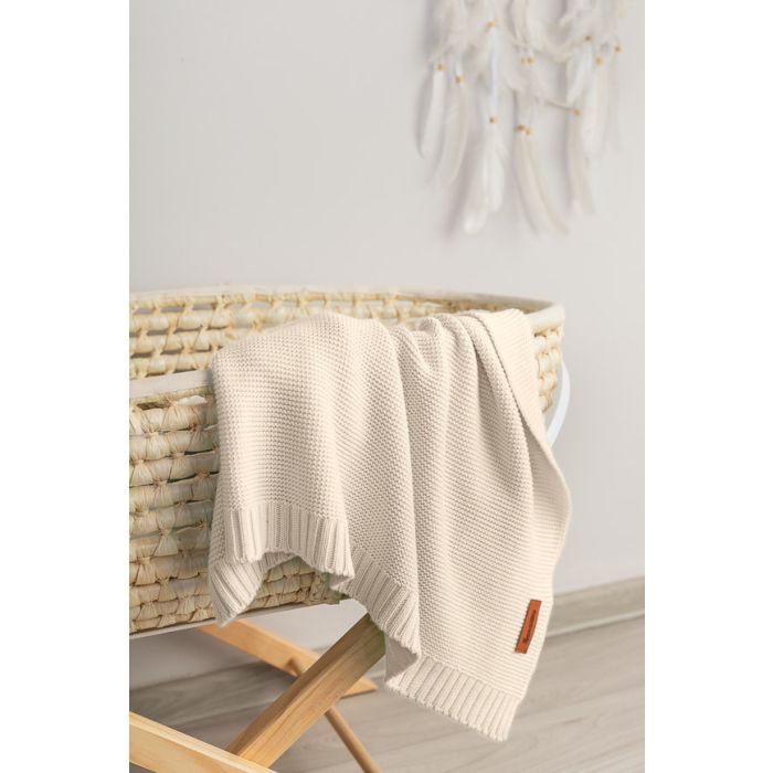 Kootud bambusviskoos beebitekk "Bamboo" 100x80 cm cappuccino