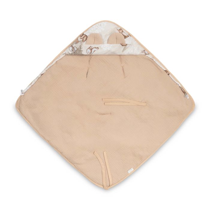 Soojakott vankrisse/turvatool  musliinist  "Sould friends" 90x90 cm