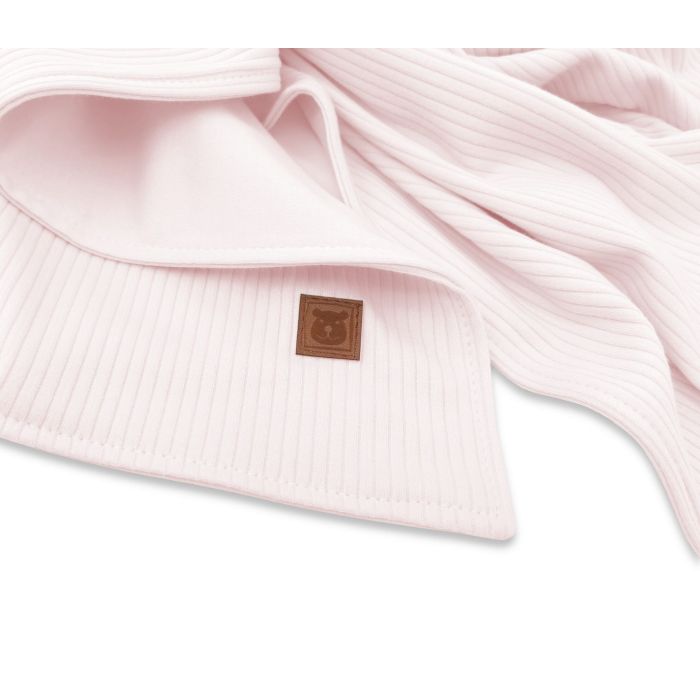 Puuvillane beebitekk "Interlock pink" 100x75cm 