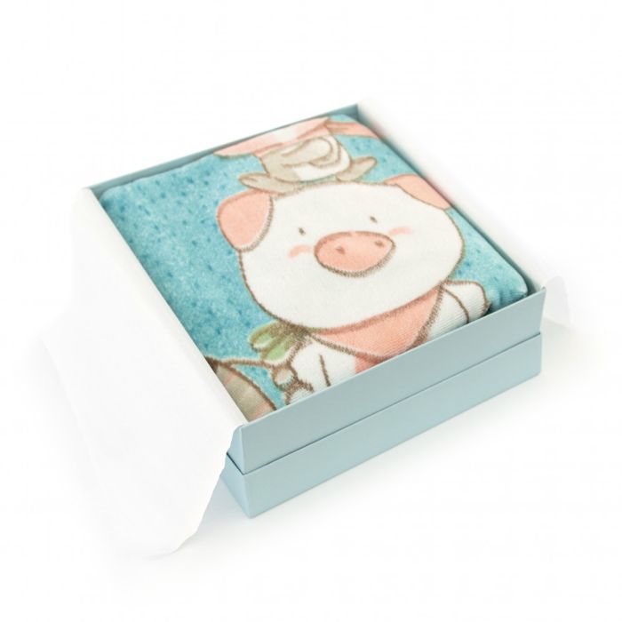 Veliuurist (kokvilna) beebi tekk  "Friends" 80x100 cm 