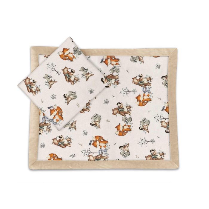 Beebi tekk ja padi "Forest family beige" 