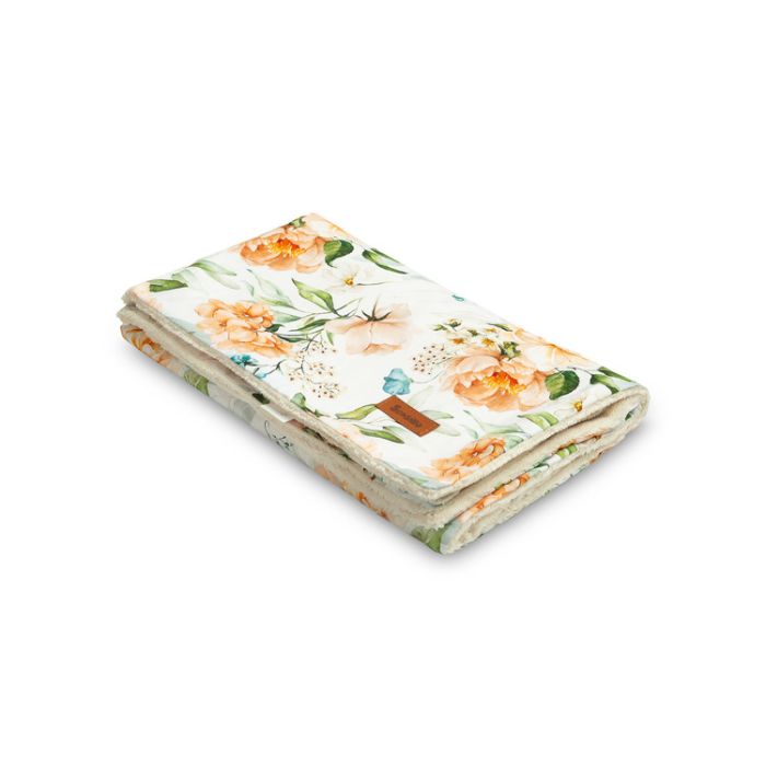 Beebi tekk  "Silky" 100x80 cm with Peony