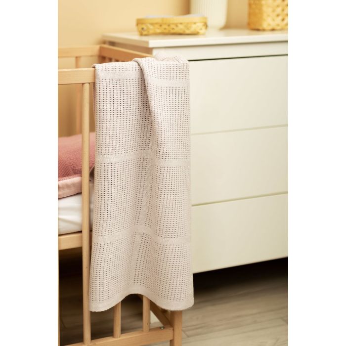 Puuvillane beebitekk "Molly light grey" 110x70 cm 