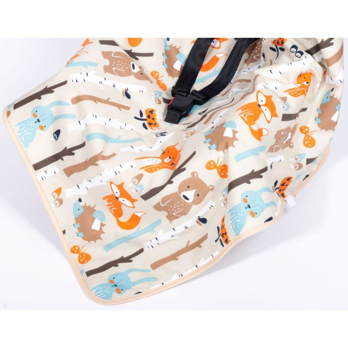 Soojakott-tekk vankrisse/turvatool "Forest life" 80x80 cm