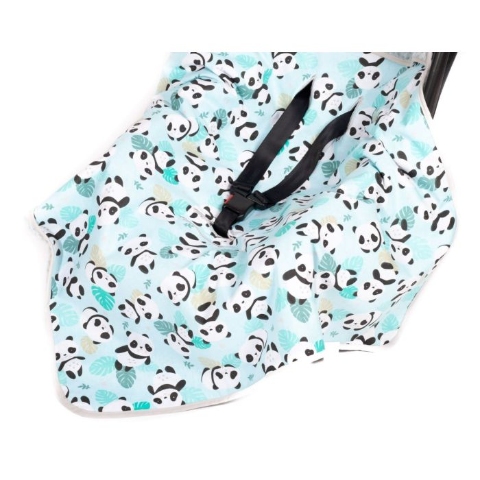 Soojakott-tekk vankrisse/turvatool "Panda" 80x80 cm