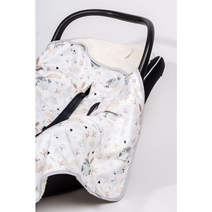 Soojakott-tekk vankrisse/turvatool "Owly" 80x80 cm