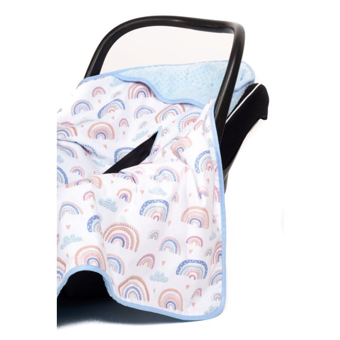 Soojakott-tekk vankrisse/turvatool "Rainbows" 80x80 cm