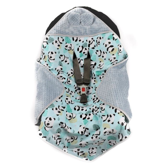 Soojakott-tekk vankrisse/turvatool "Panda" 80x80 cm