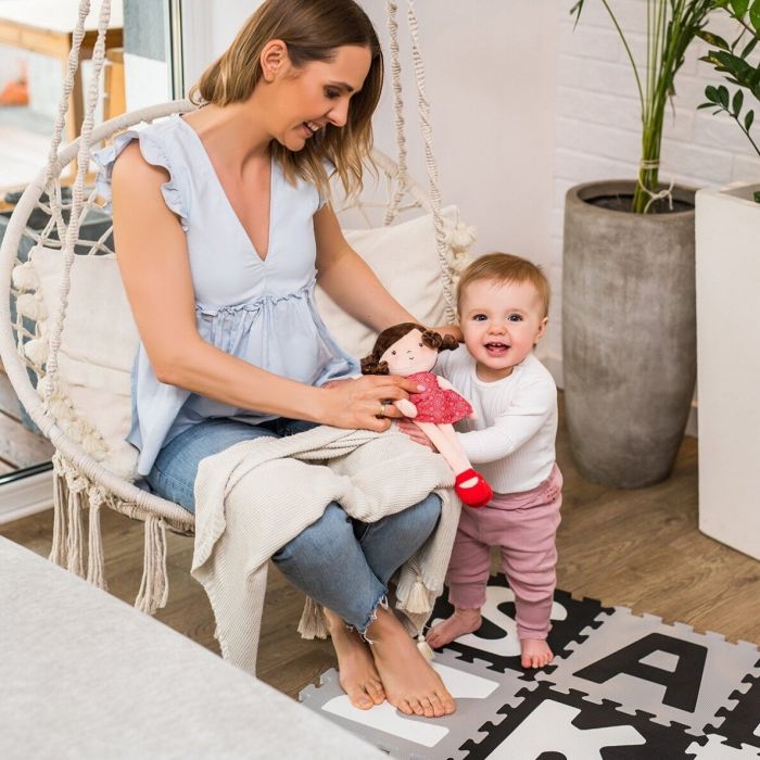 Megztas bambukinis pledukas kūdikiui 