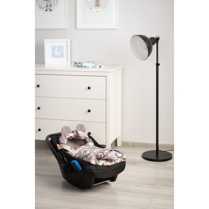 Soojakott vankrisse/turvatool "Pale flowers" 90x90 cm hall