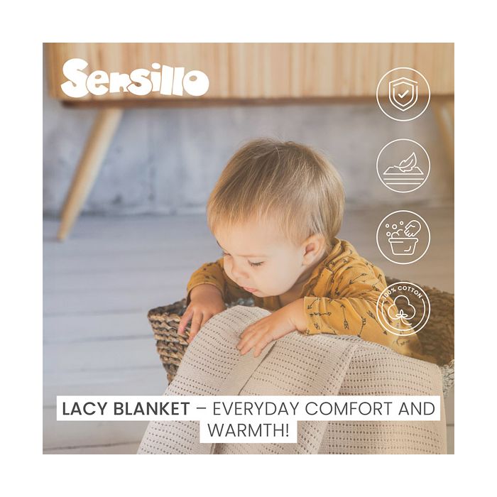 Puuvillane beebitekk "Molly natural" 110x70 cm 