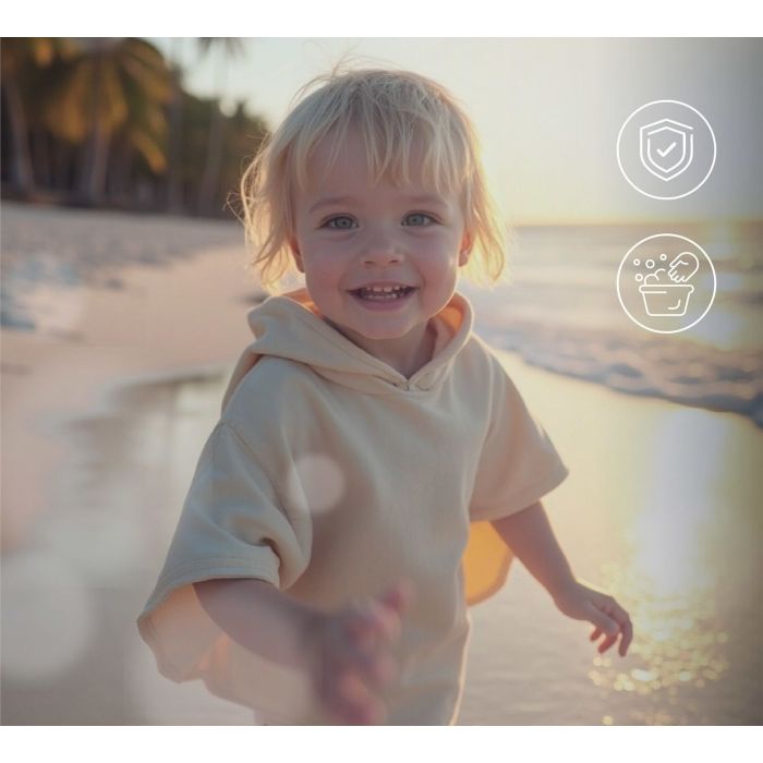 Pontšo laste / beebi rätik "Coral" 70x60 cm Grey