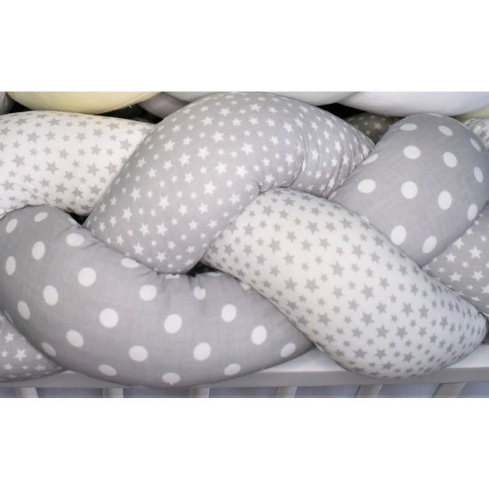 Voodipehmendus beebile 210 cm "Braided Bumper"