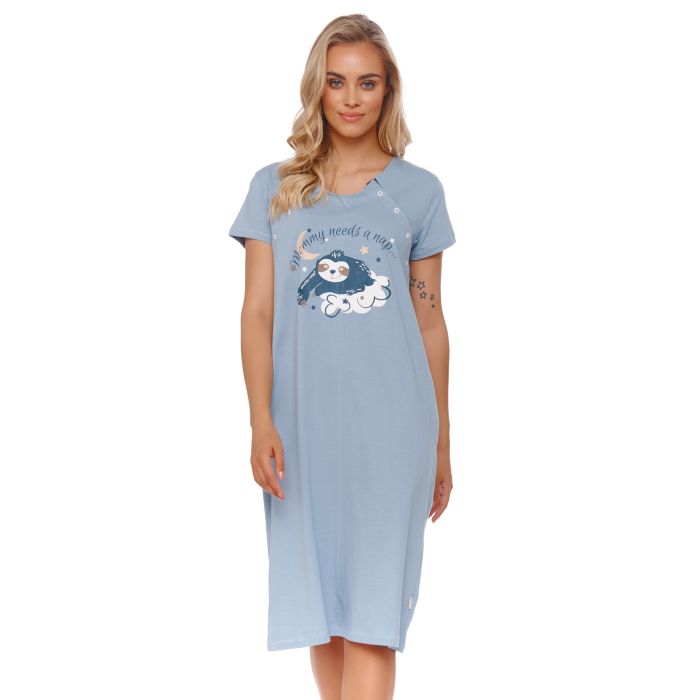 Puuvillane öösärk rasedatele naistele "Mamma" flow