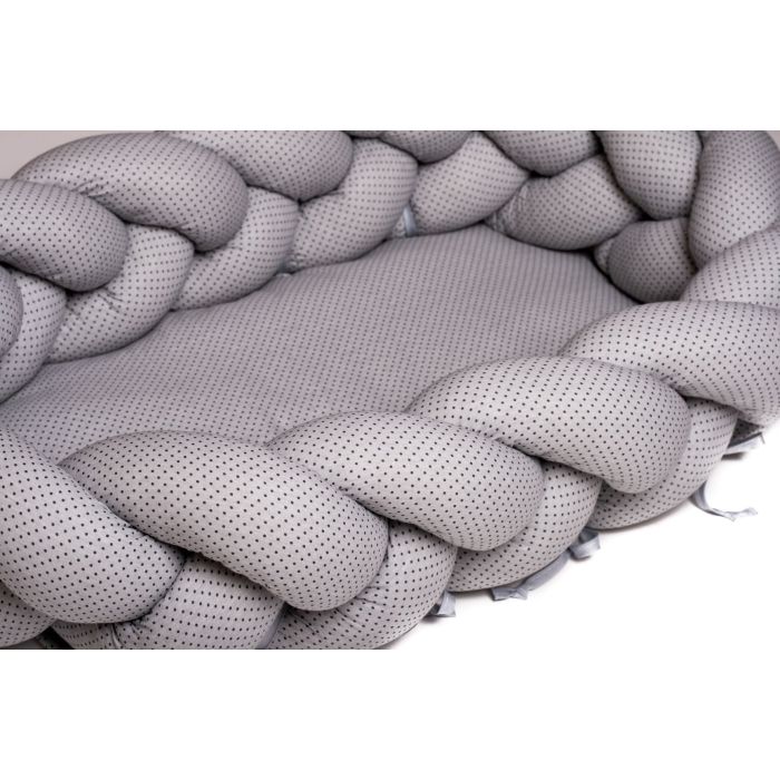 2in1 Beebipesa - Voodipehmendus beebile "Dots" hall