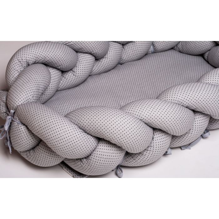 2in1 Beebipesa - Voodipehmendus beebile "Dots" hall