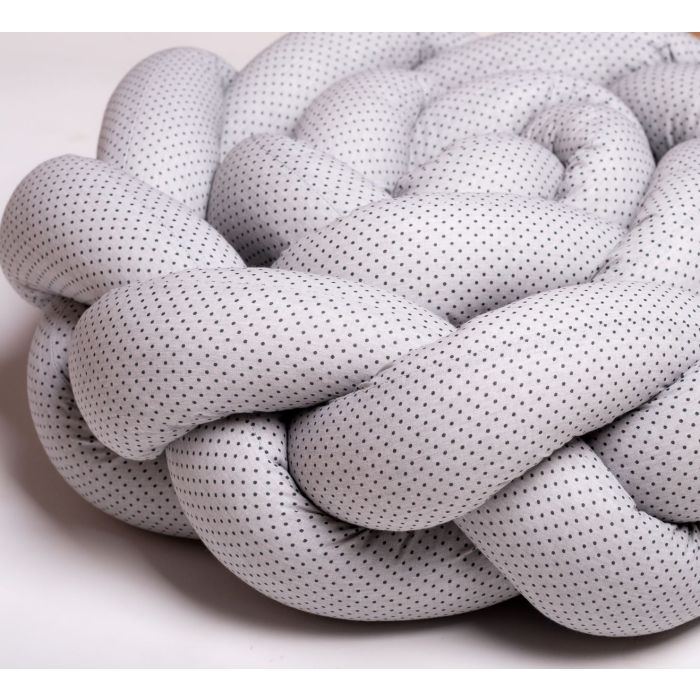 Voodipehmendus beebile 210 cm "Dots grey"