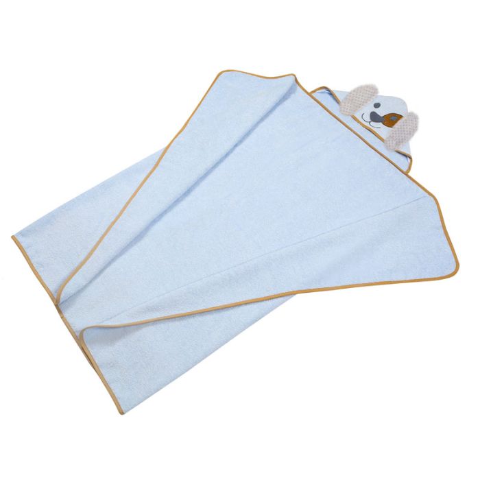 Beebi rätik "Dog" 120x100 cm sinine