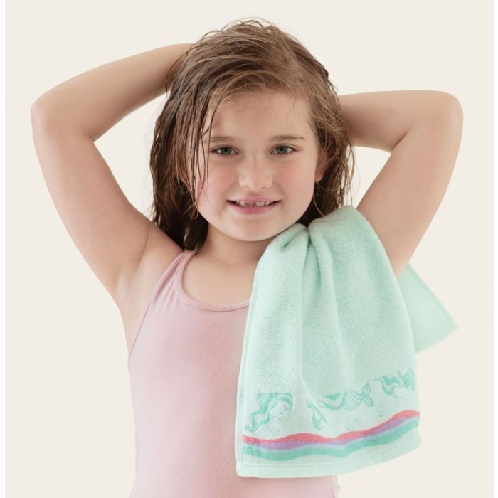 Beebi rätik (Egiptuse puuvill) "Mermaid turquoise" 