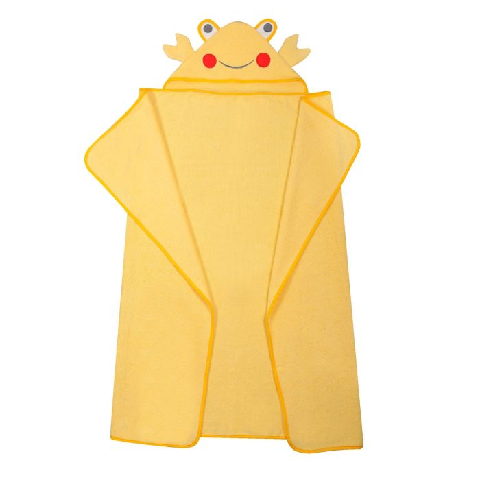 Beebi rätik  "Crab" 100x120cm kollane