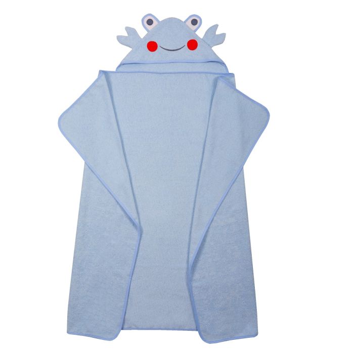 Beebi rätik  "Crab" 100x120cm sinine