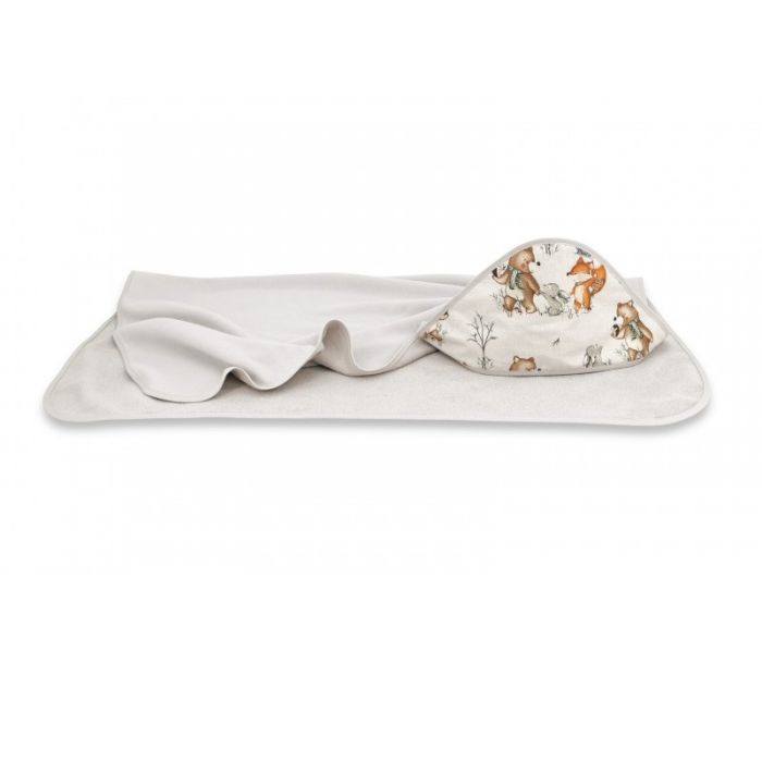 6-osaline vastsündinu komplekti "Beige forest family"