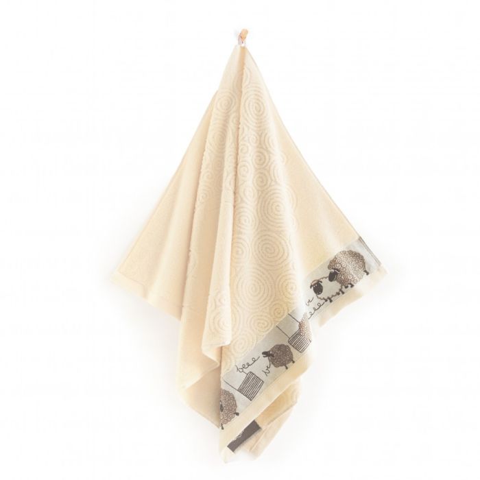 Beebi rätik (Egiptuse puuvill) "Sheep" - Reljeefne lambatrükk