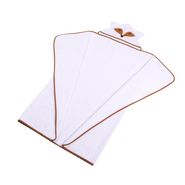 Beebi rätik "Fox" 120x100 cm valge