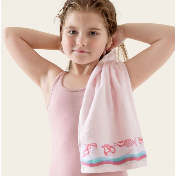 Beebi rätik (Egiptuse puuvill) "Mermaid pink" 