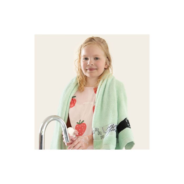 Beebi rätik (Egiptuse puuvill) "Mufasa green" 