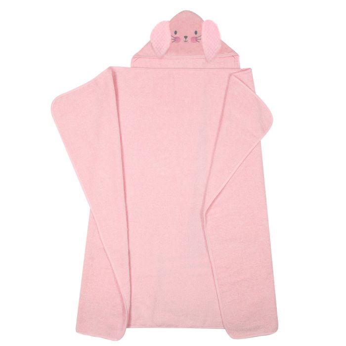 Beebi rätik "Bunny" 120x100 cm roosa