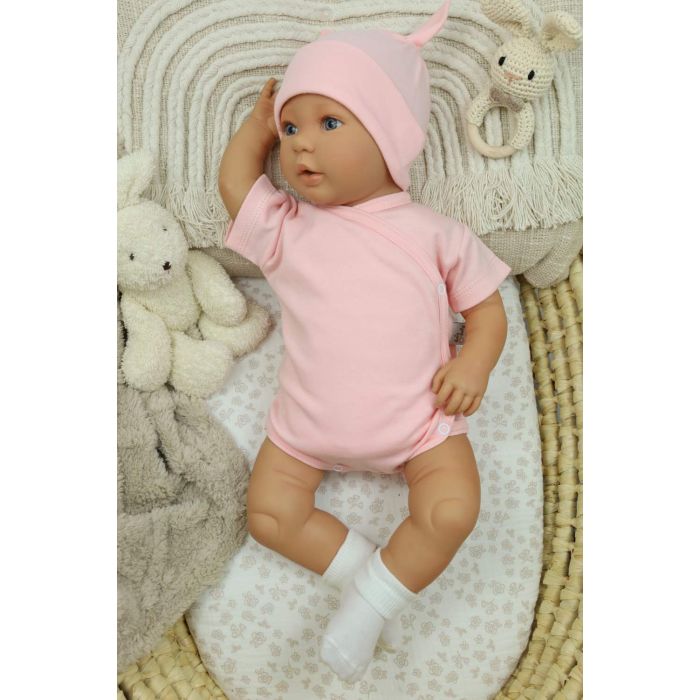 Beebi bodid lühikeste varrukatega "One" candy pink