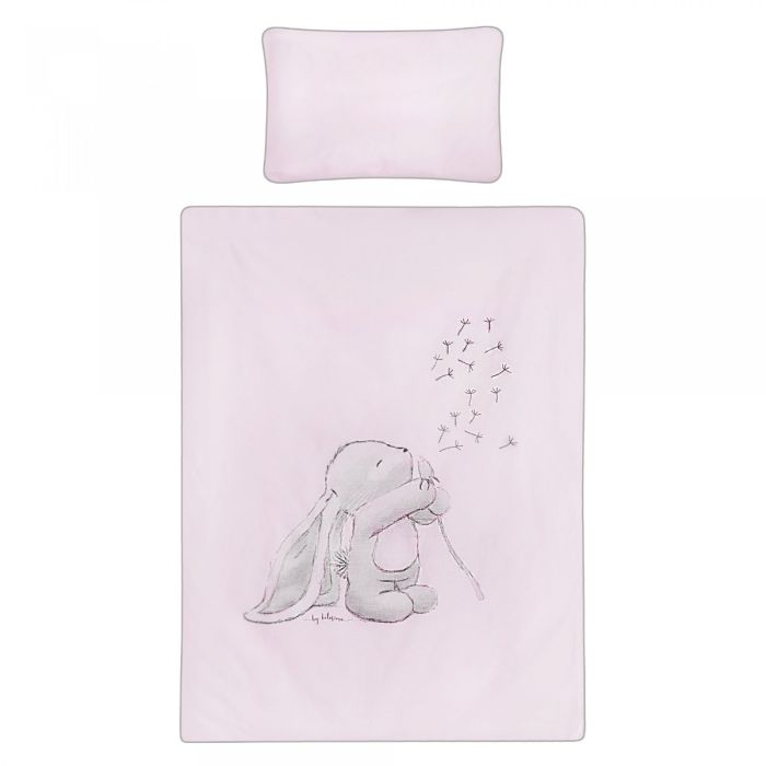 Beebi voodipesu ja voodipehmendus "Andre" roosa