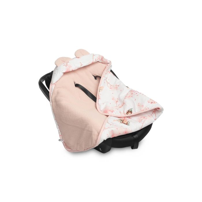 Soojakott vankrisse/turvatool  musliinist  "Fairies" 90x90 cm roosa