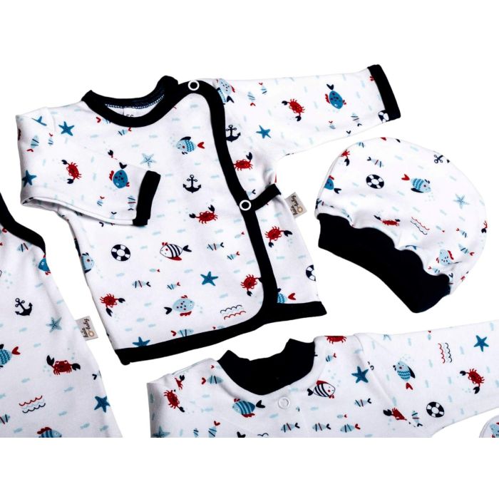 Komplekt vastsündinule 5-e osaline "Crabs navy"