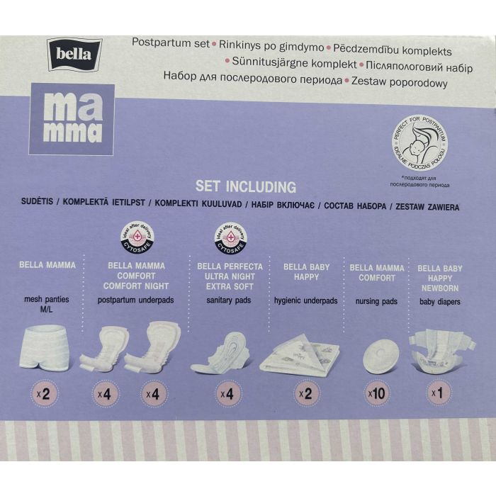 Sünnitusjärgne komplekt  "Bella mamma"