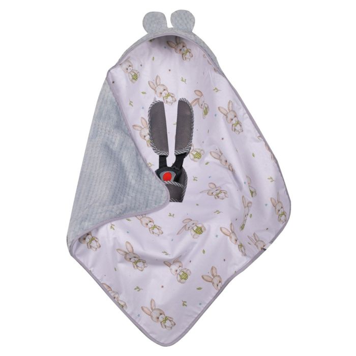 Turvahälli tekk ja soojakott  "Cotton tail" 80x80 cm hall