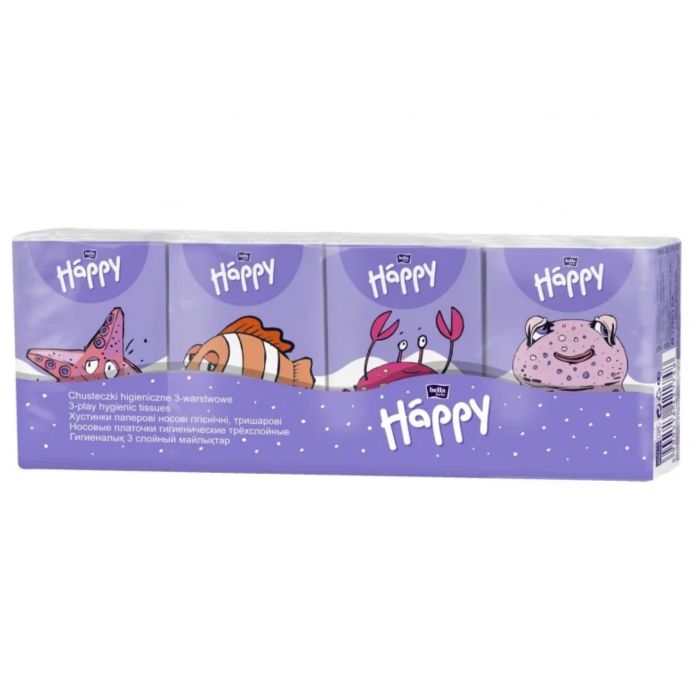 Vienkartinės nosinaitės Bella Happy mini 8x9 vnt.