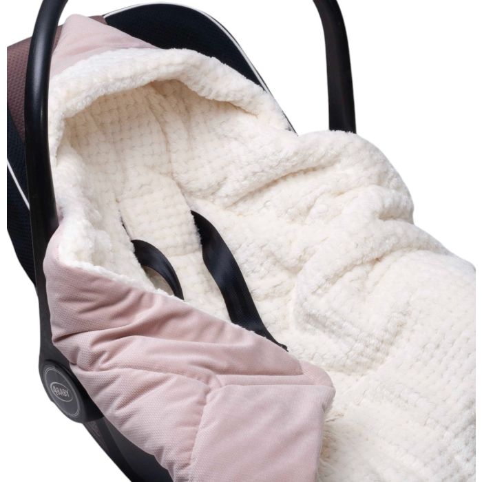 Soojakott turvahälli "WARM VELVET" 80x80 cm pearl