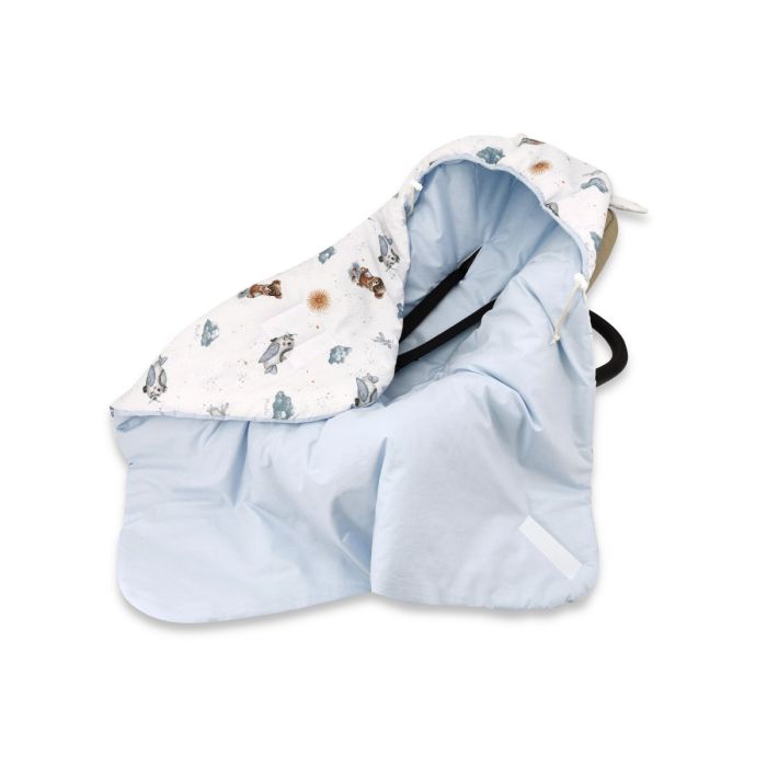 Turvahälli tekk ja soojakott "Aviator teddy blue" 