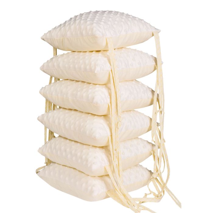 Voodipehmendus 6-padjaga 180 cm  "Cosy clouds" beež