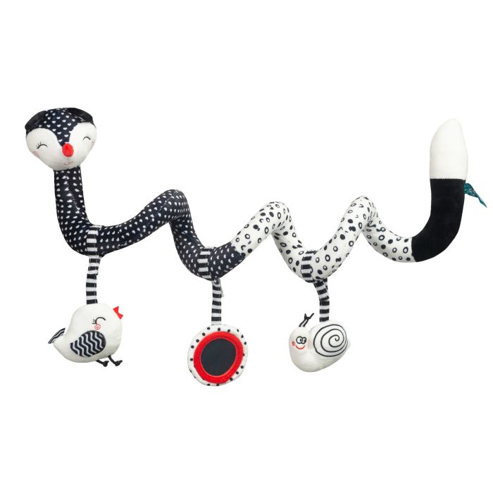 Pehmete mänguasjade spiraal  "Fox black&white" 