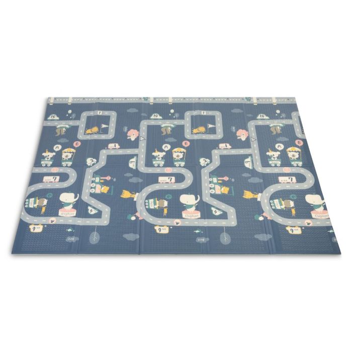 Kahepoolne mängumatt beebidele "CIRCUS" 200 x 180 cm