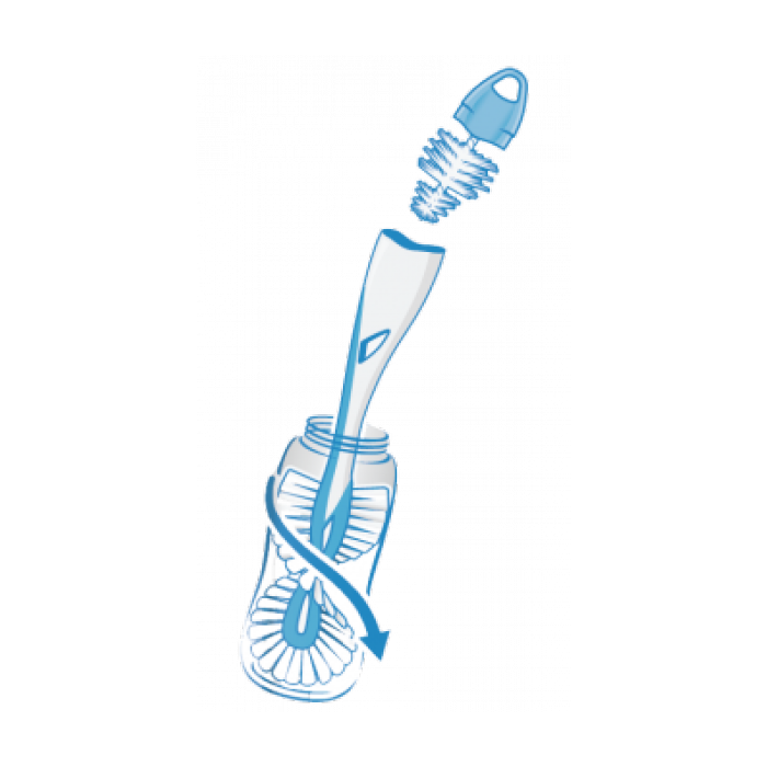 Pudelihari ja lutihari NUK Twist, roosa