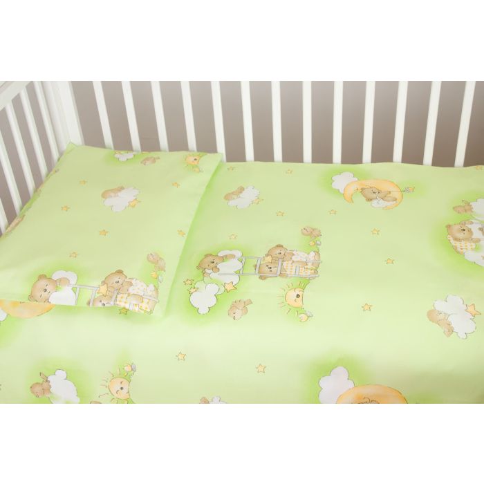 Voodipesu komplekt 135x100 "Pilved" roheline